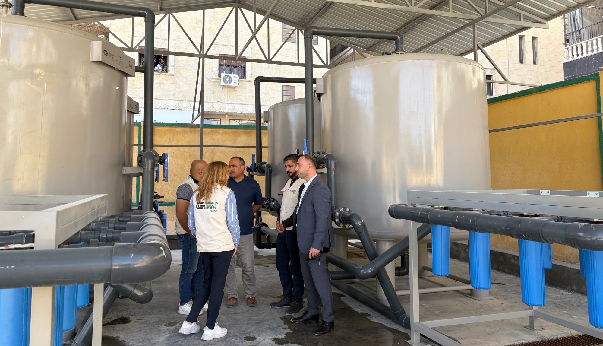 Filtertanker i vannrenseanlegg