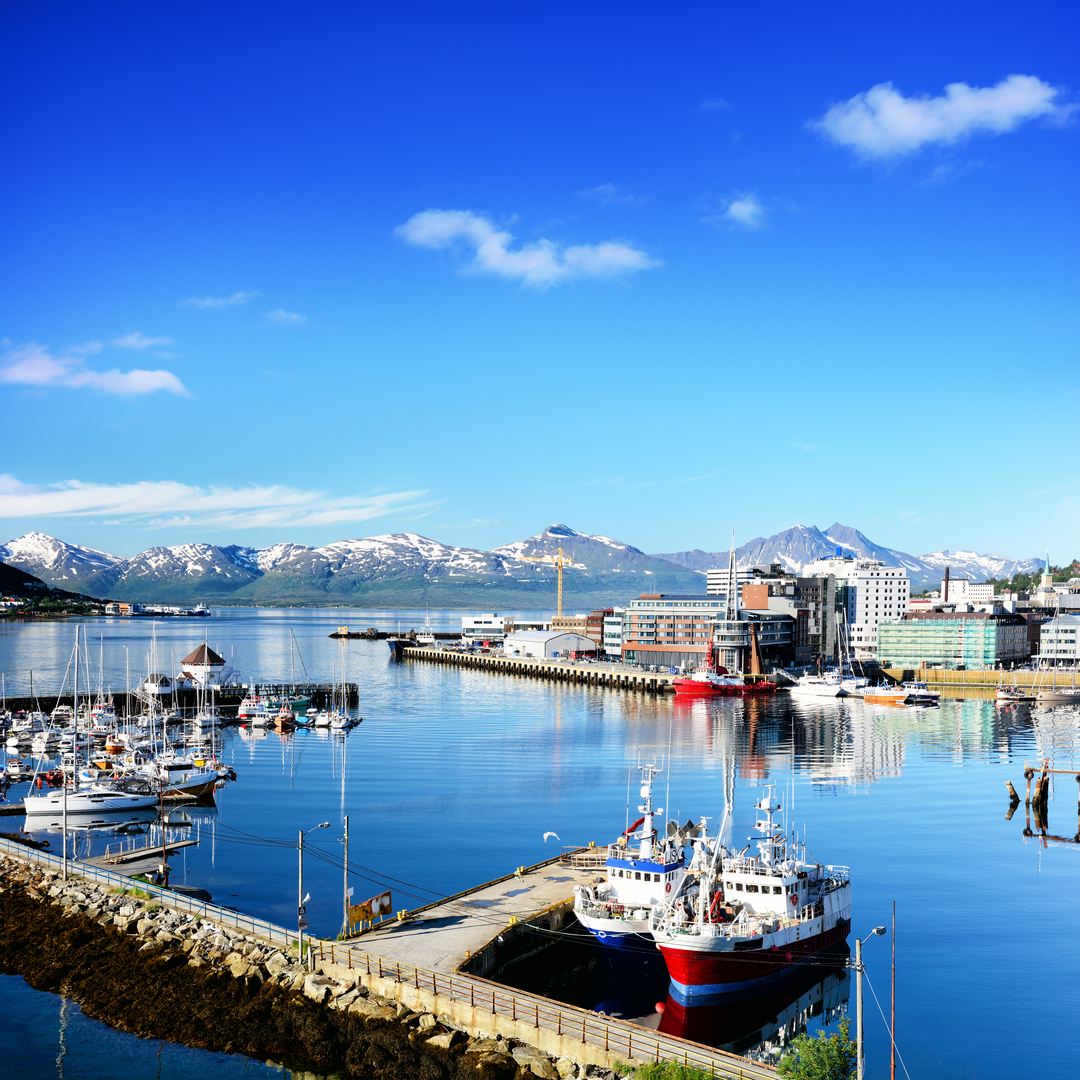 Panoramautsikt over Tromsø havn, foto: Getty Images