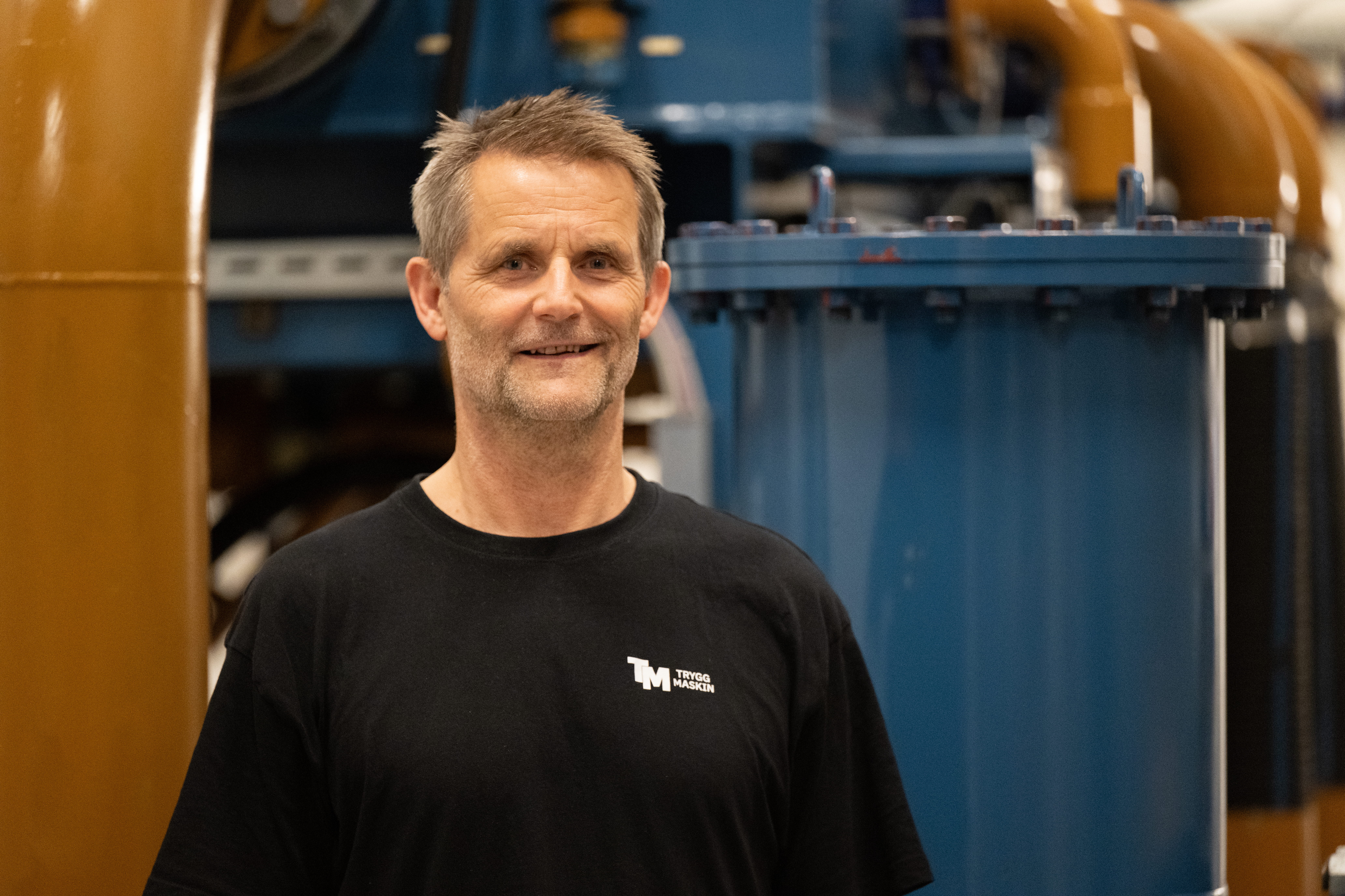 Bilde av Johnny Drange i Trygg Maskin. FOTO: Bjarne Krogstad