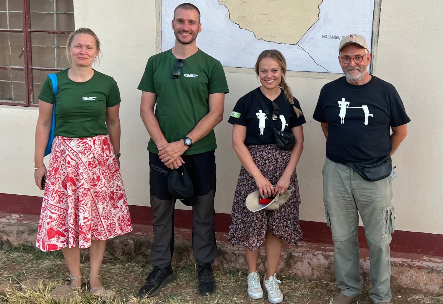 Martin Prebeg (nr. 2 fra venstre) sammen med danske partnere