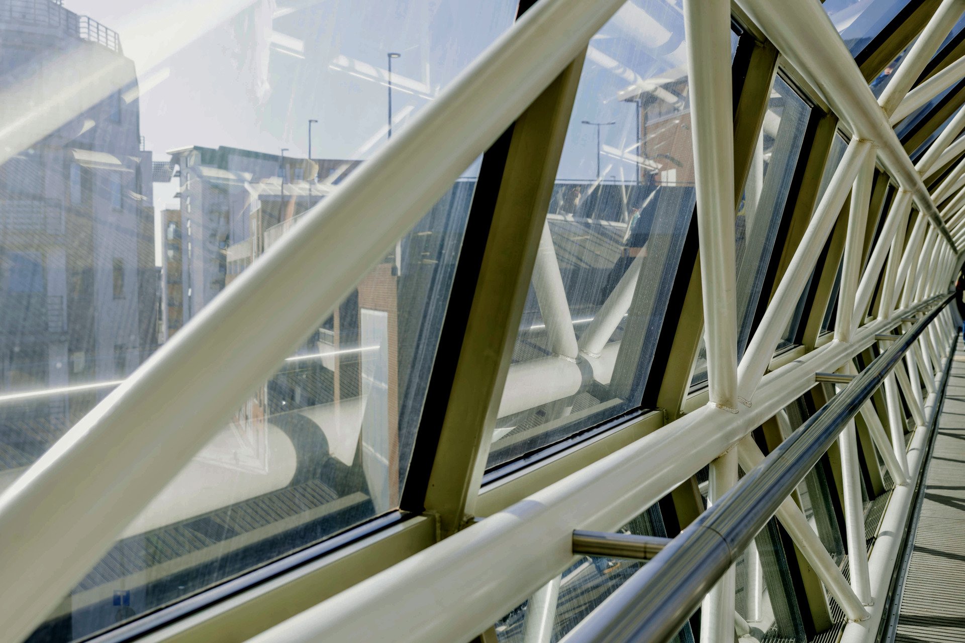 Truss frame glazed in