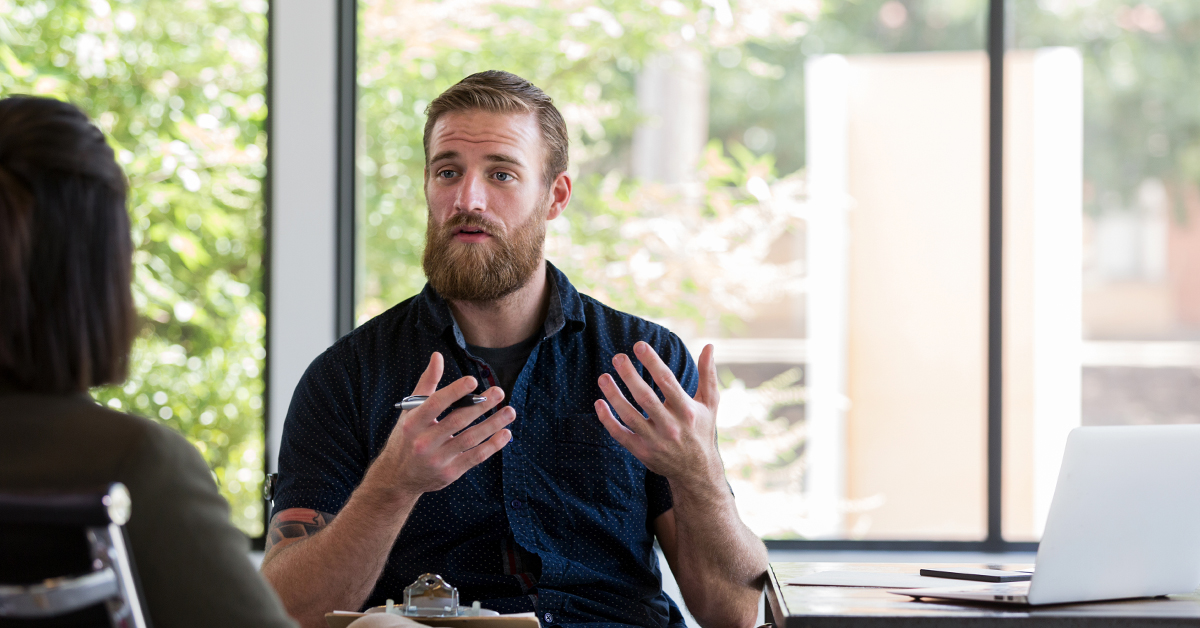 Union representative in conversation, illustration Photo: GettyImages